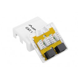 Lanberg OU6-0002-W outlet box RJ-45 White