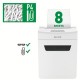 Leitz Shredder IQ Protect Premium 8X, P4, 8 sheets, 14 l basket