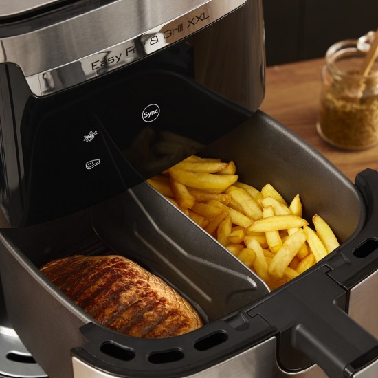 TEFAL Easy Fry & Grill EY801D 6.5 L Stand-alone 1650 W Hot air fryer Stainless steel