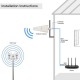 Qoltec 57043 4G LTE DUAL antenna | 14dBi | omnidirectional | outdoor