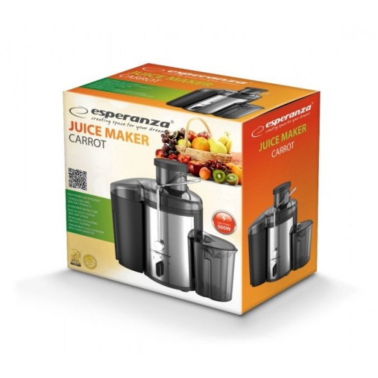 Esperanza EKJ002 juice maker Black,Stainless steel 500 W