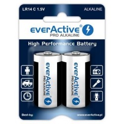 Alkaline batteries everActive Pro Alkaline LR14 C - blister card - 2 pieces