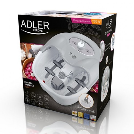 Adler AD 2167 massager Legs Grey, White