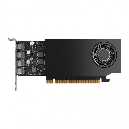 PNY NVIDIA A400 4GB GDDR6 64-bit, Low Profile, PCIe 4.0 x8, Single slot, 4 x Mini DisplayPort 1.4a, 50W, LP bracket, 4 x mDP to DP adapter, retial