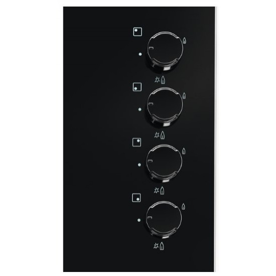 Electrolux EGG6407K Black Built-in 59 cm Gas 4 zone(s)