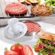 GEFU SPARK hamburger press Stainless steel, White Porcelain, Stainless steel