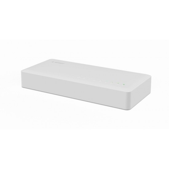 Gembird NSW-G8-01 network switch Unmanaged Gigabit Ethernet (10/100/1000) White