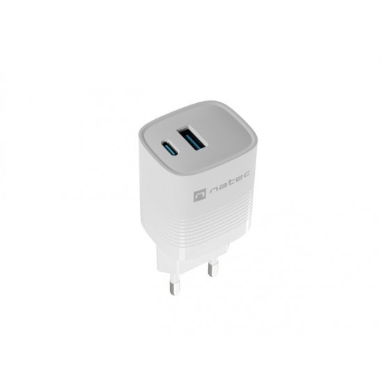 NATEC CHARGER NATEC RIBERA GAN 1X USB-A + 1X USB-C