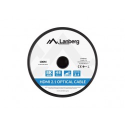 LANBERG HDMI CABLE M/M V2.1 100M 8K OPTICAL AOC