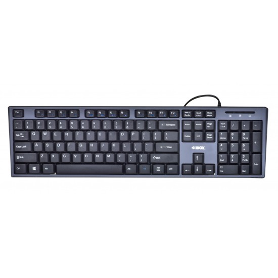 Keyboard + mouse Set IBOX IKMS606 (USB 2.0; (US); black color; Optical; 800 DPI)