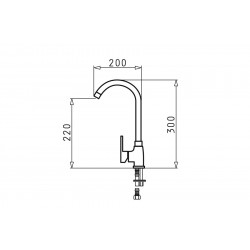 PYRAMIS BELLO granite faucet polar white