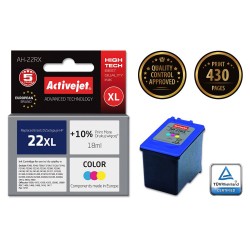 Activejet AH-22RX Ink cartridge (replacement for HP 22XL C9352A; Premium; 18 ml; color)