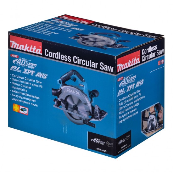 Makita HS004GZ01 portable circular saw Black, Blue, Metallic 6000 RPM