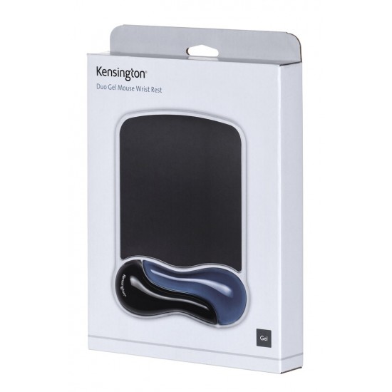 Kensington Duo Gel Mouse Pad with Integrated Wrist Support - Blue/Smoke