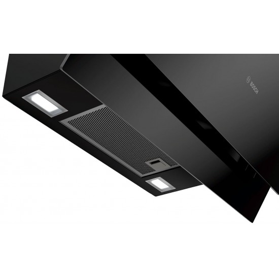 Bosch Serie 4 DWK67CM60 cooker hood Wall-mounted Black 660 m³/h