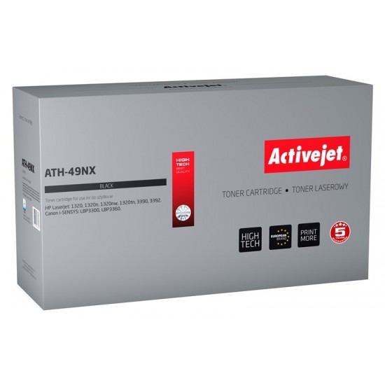 Activejet ATH-49NX Toner (replacement for HP 49X Q5949X, Canon CRG-708H; Supreme; 6000 pages; black)