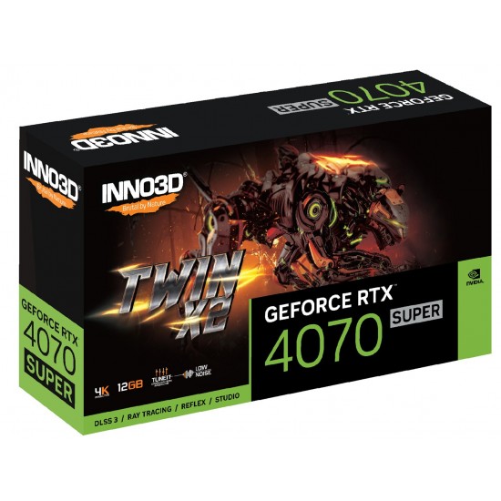 Inno3D GEFORCE RTX 4070 SUPER TWIN X2 NVIDIA 12 GB GDDR6X