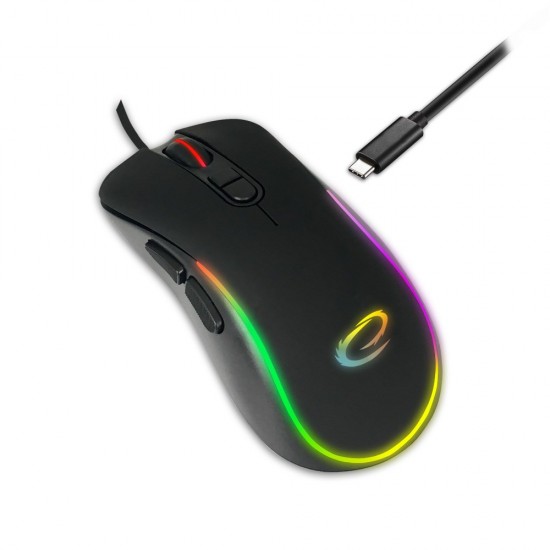 Esperanza EGM303 mouse Right-hand USB Type-C Optical 2400 DPI