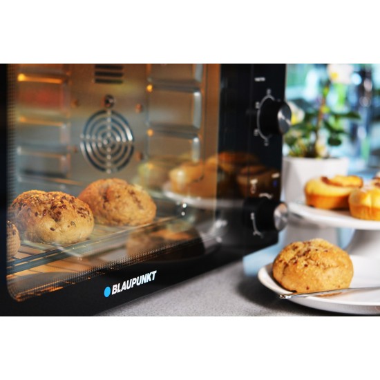 Blaupunkt EOM601 oven Black, Stainless steel