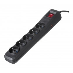 Activejet black power strip with cord ACJ COMBO 5G/3M/BEZP. AUTO/CZ