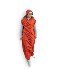 Sea To Summit Reactor Sleeping Bag Liner - Mummy W/ Drawcord- compact- orange