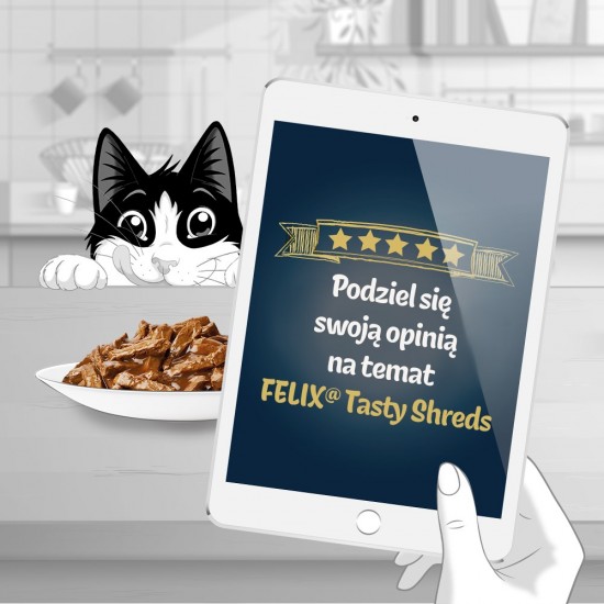 FELIX Tasty Shreds with duck and turkey - 4x 80g