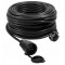 VERTEX PZO50M Retractable extension cable 50 m 3x2,5 mm Black