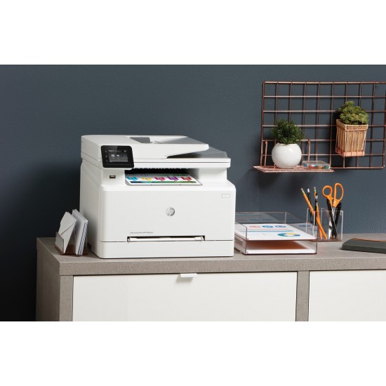 HP Color LaserJet Pro MFP M282nw, Print, Copy, Scan, Front-facing USB printing; Scan to email; 50-sheet uncurled ADF