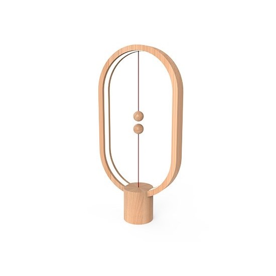 Allocacoc Heng Balance Lamp Ellipse USB Light Wood