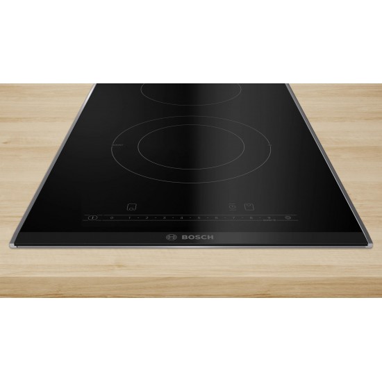 Bosch Serie 6 PKF375FP2E hob Black Built-in 30 cm Ceramic 2 zone(s)