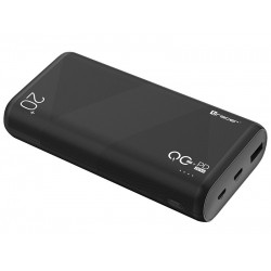 TRACER TRABAT47094 Powerbank External battery 20000 mAh 1x USB-C PD 20W 1x USB QC 3.0 Black