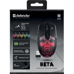 Defender Beta GM-707L mouse Right-hand RF Wireless Optical 1600 DPI