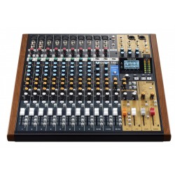 Tascam MODEL 16 audio mixer 16 channels 20 - 30000 Hz Black, Gold, Wood