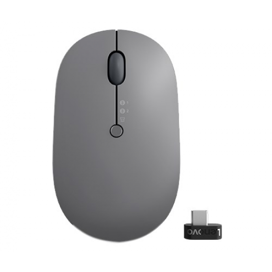 Lenovo Go Wireless Multi Device mouse Ambidextrous RF Wireless + Bluetooth + USB Type-A Optical 2400 DPI