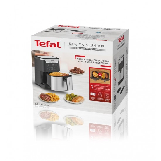 TEFAL Easy Fry & Grill EY801D 6.5 L Stand-alone 1650 W Hot air fryer Stainless steel