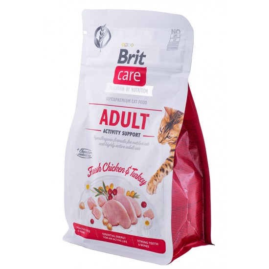 BRIT Care Grain Free Activity Support Adult - dry cat food - 400 g