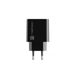 NATEC MAINS CHARGER RIBERA USB-A 18W BLACK