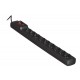 Activejet ACJ COMBO 9GN 3M black power strip with cord