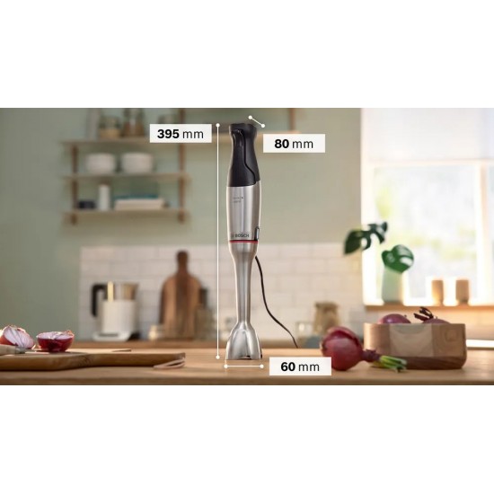 Bosch Serie 6 MSM6M820 blender Immersion blender 1200 W Black, Stainless steel