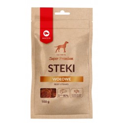 MACED Beef Steaks - Dog treat - 100 g