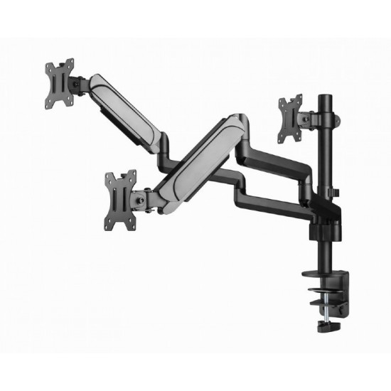 Gembird MA-DA3-01 Desk mounted adjustable mounting arm for 3 monitors (full-motion), 17”-27”, up to 7 kg