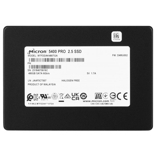 SSD Micron 5400 PRO 480GB SATA 2.5