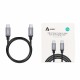 AUKEY CB-CD5 USB cable 1 m USB 2.0 USB C Black, Grey