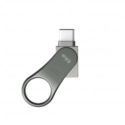 Silicon Power Mobile C80 USB flash drive 64 GB USB Type-A / USB Type-C 3.0 (3.1 Gen 1) Titanium