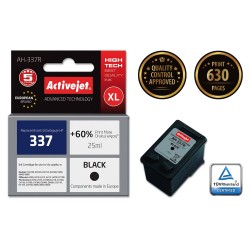 Activejet AH-337R Ink Cartridge (replacement for HP 337 C9364EE; Premium; 25 ml; black)