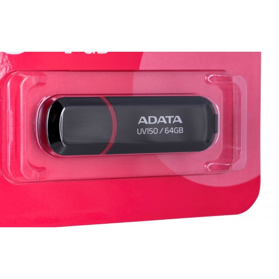 ADATA 64GB DashDrive UV150 USB flash drive USB Type-A 3.2 Gen 1 (3.1 Gen 1) Black