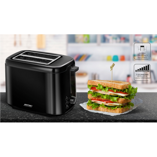 Toaster MPM MTO-07/c black