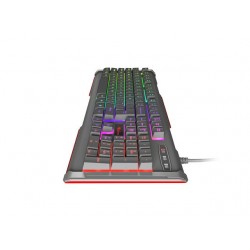 Natec GENESIS Rhod 400 RGB US Gaming keyboard USB Black