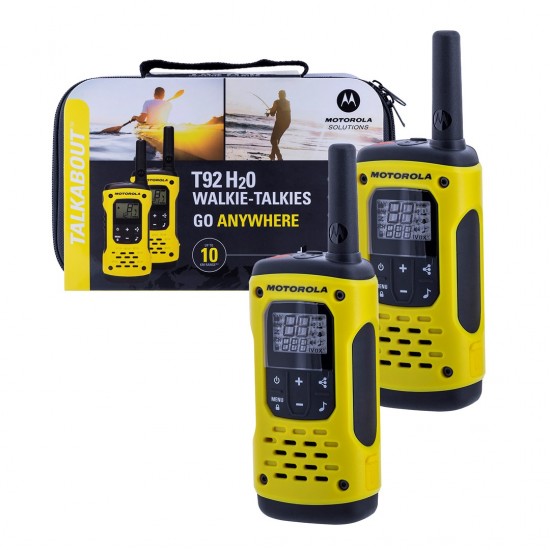 MOTOROLA RADIOTELEFON T92 H2O walkie-talkie 16 channels Black, yellow