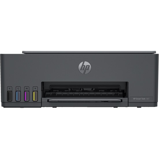 HP Smart Tank 581 All-in-One Printer, Home and home office, Print, copy, scan, Wireless; High-volume printer tank; Print from phone or tablet; Scan to PDF